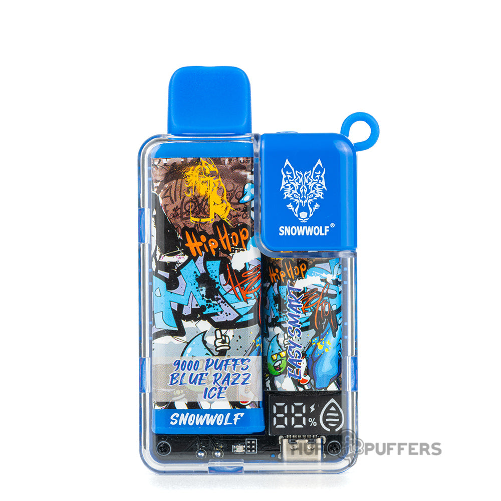 snowwolf easysmart ea9000 disposable vape blue razz ice