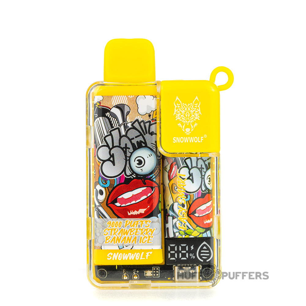 snowwolf easysmart ea9000 disposable vape banana ice