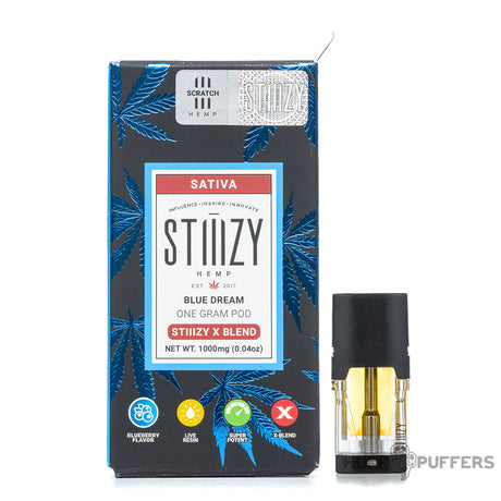 stiiizy 1 gram pods stiiizy x blend blue dream with pod