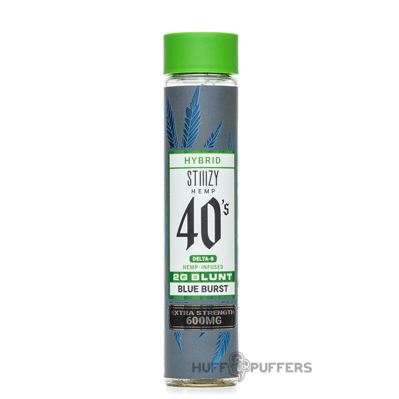 stiiizy 40's hemp-infused delta-8 2g blunt blue burst