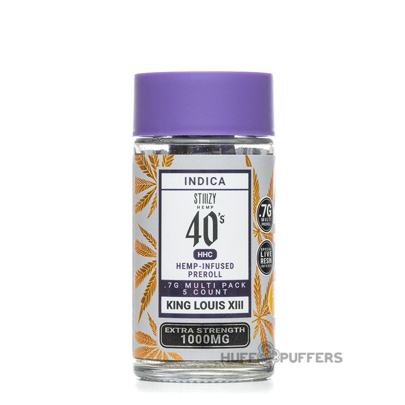 stiiizy 40's hhc pre rolls king louis xiii indica