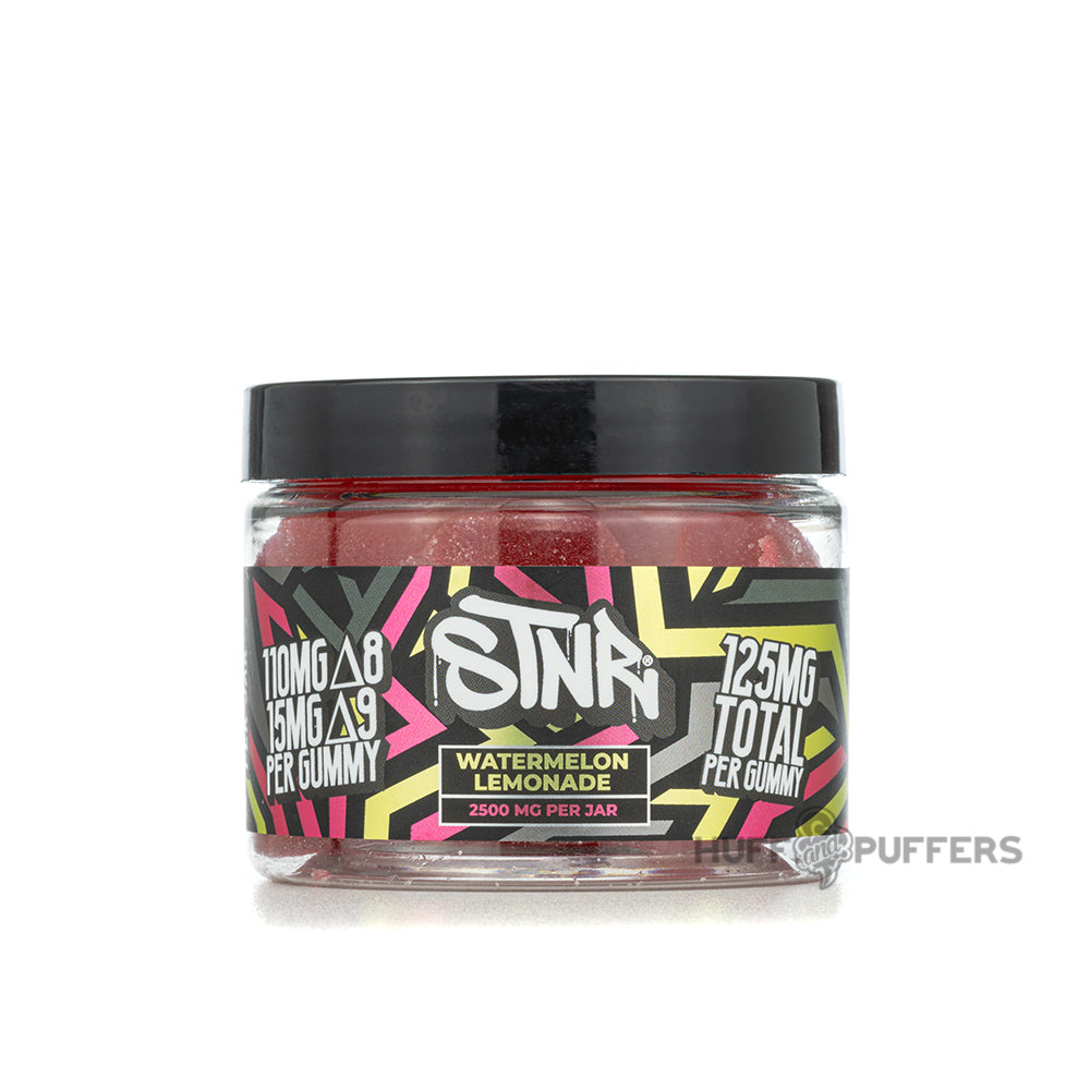 STNR Creations Delta 8 + Delta 9 Gummies 2500mg watermelon lemonade