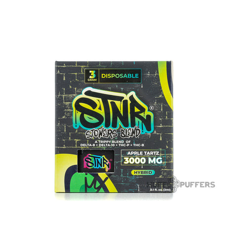 stnr stoners blend disposable vape 3g apple tartz