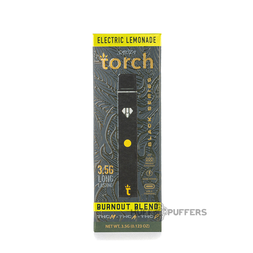 torch burnout blend black series disposable 3.5g electric lemonade