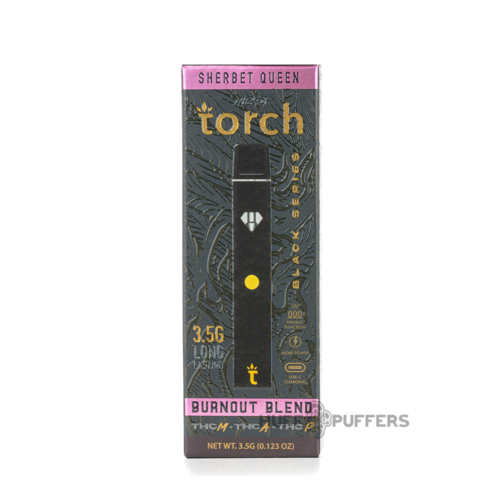 torch burnout blend black series disposable 3.5g sherbet queen
