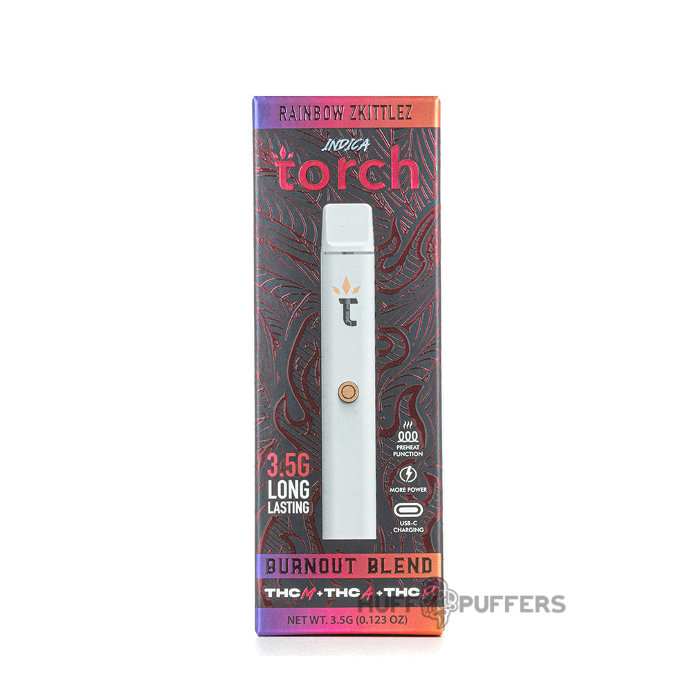 torch burnout blend disposable 3.5g rainbow zkittlez