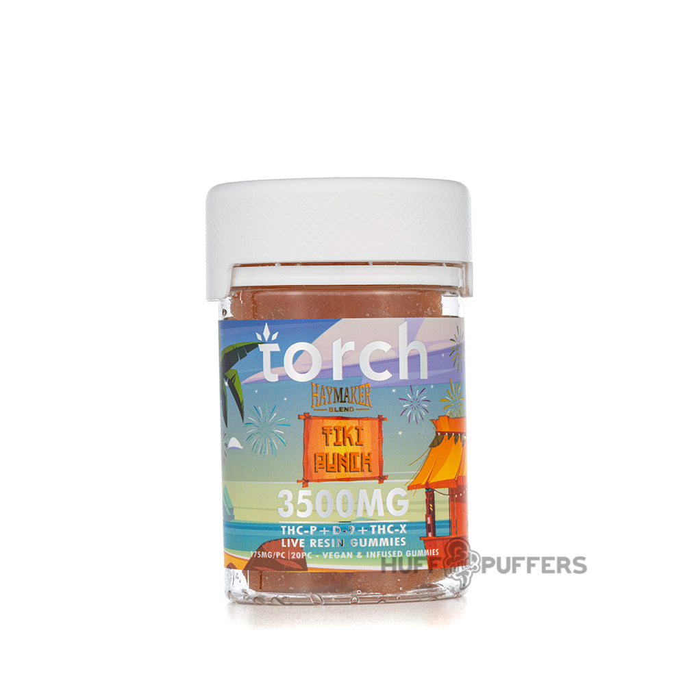 torch haymaker blend live resin gummies 3500mg tiki punch