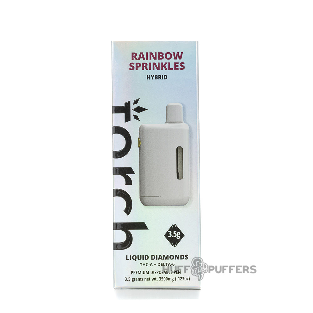 torch liquid diamonds disposable 3.5g rainbow sprinkles