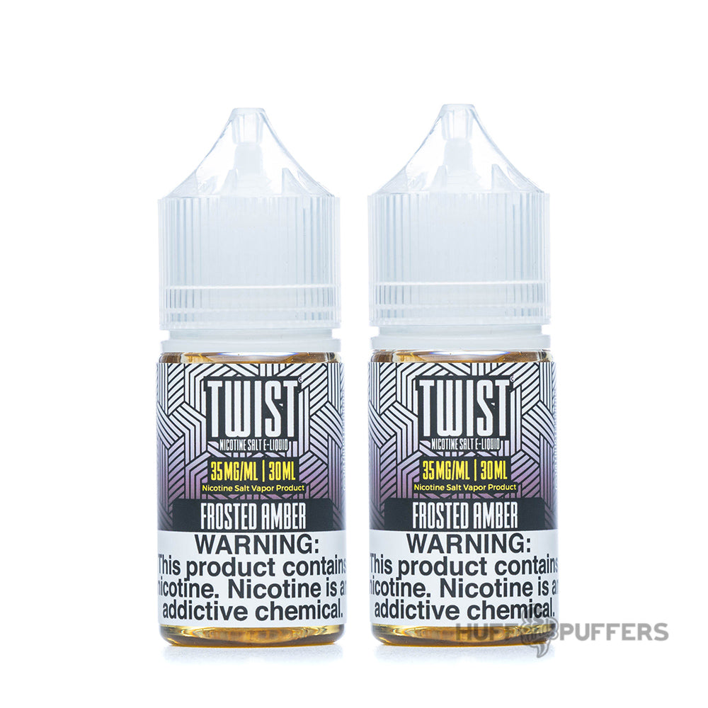 twist salt frosted amber e-juice 2 30ml bottles