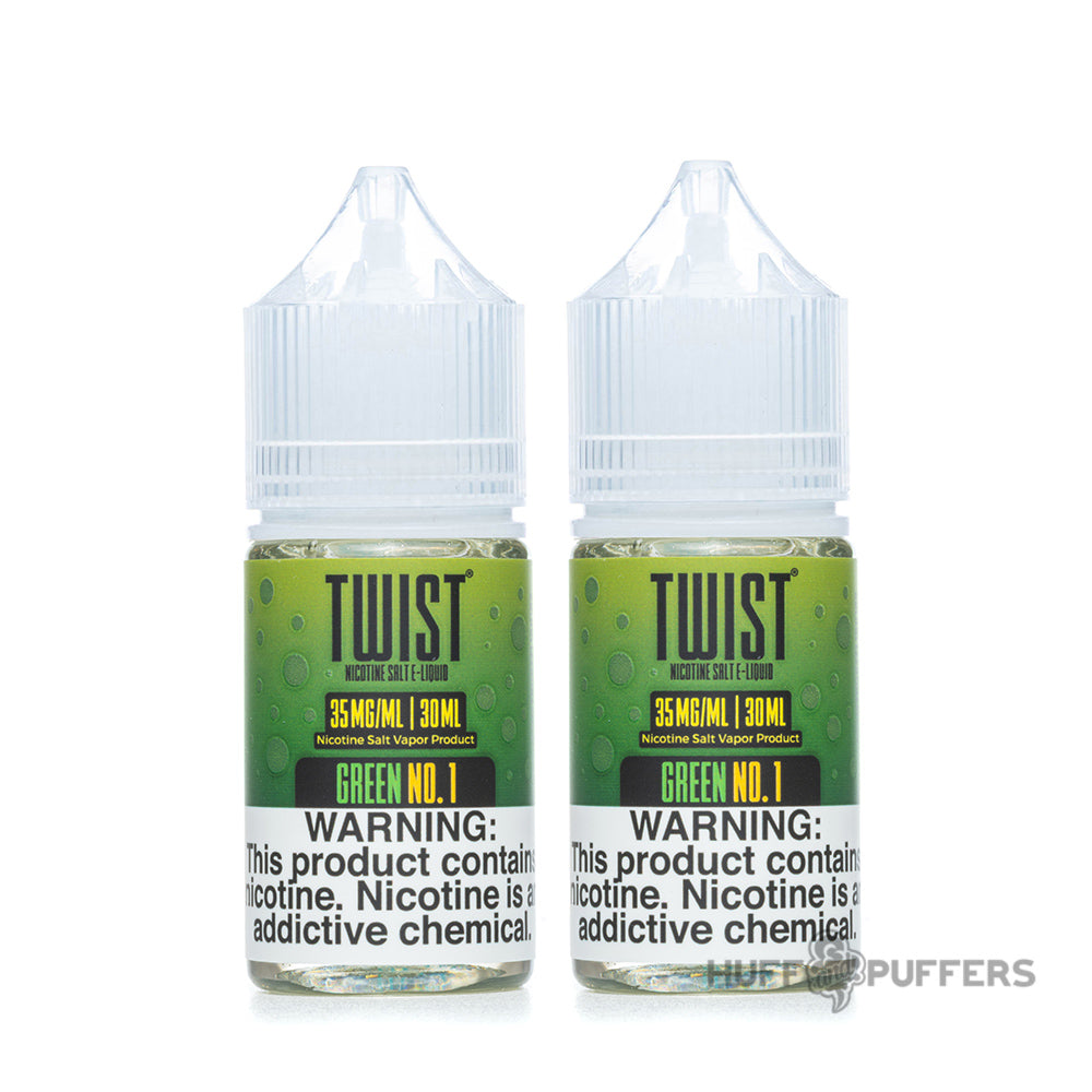 twist salt green no 1 e-juice 2 x 30ml bottles