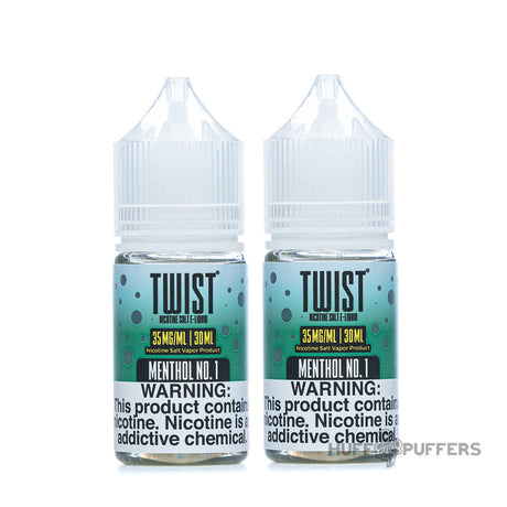 twist salt menthol no 1 2 30ml bottles