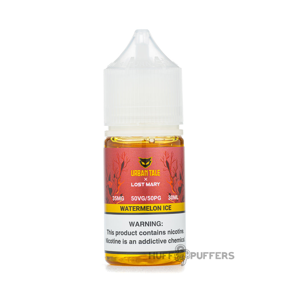 Urban Tale X Lost Mary - Watermelon Ice Salt Nic E-Juice Urban Tale X Lost Mary - Watermelon Ice Salt Nic E-Juice