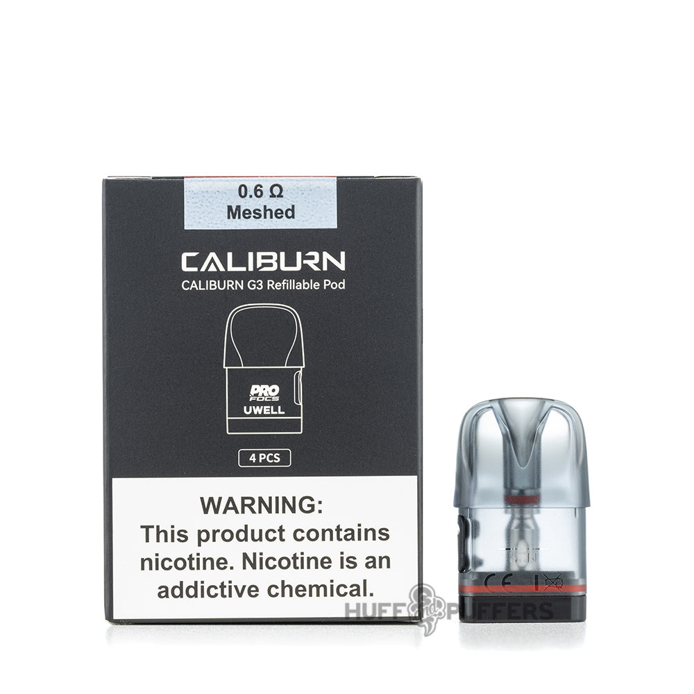 uwell caliburn g3 pod 0.6 ohm meshed