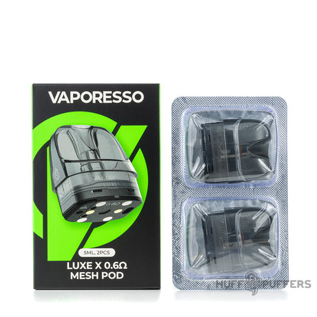 vaporesso luxe x mesh pods 0.6 ohm with packaging