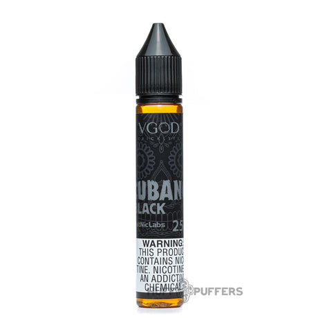 vgod salts cubano black 30ml e-juice bottle