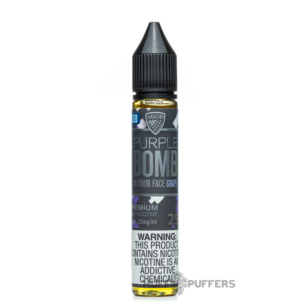 vgod salts iced purple bomb 30ml e-juice bottle