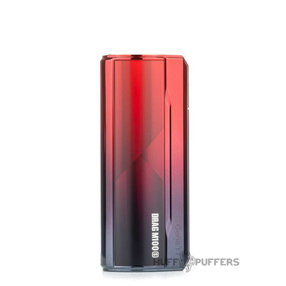 voopoo drag m100s box mod red and black