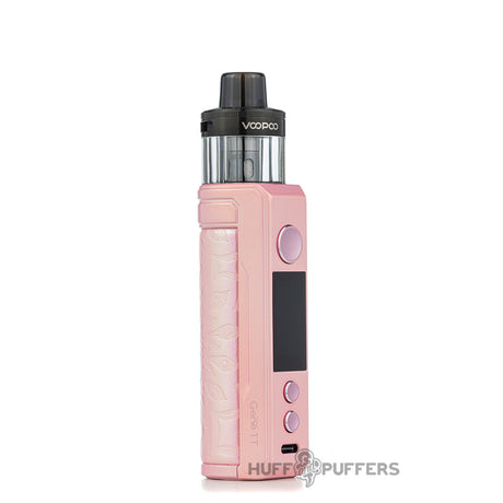 voopoo drag s2 pod sytem glow pink front view