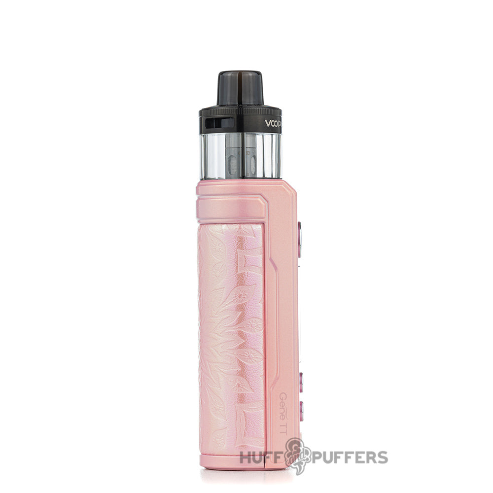 voopoo drag s2 pod system glow pink side view