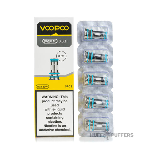 voopoo pnp x coils 0.6 ohm with box