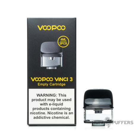 voopoo vinci 3 empty cartridge with box