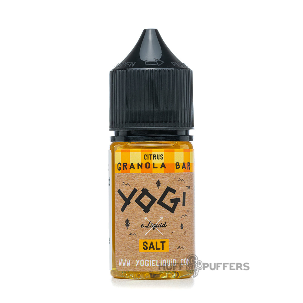 yogi salt citrus granola bar 30ml e-juice bottle