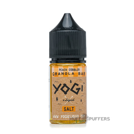 yogi salt peach cobbler granola bar 30ml e-juice bottle