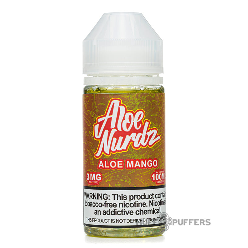 aloe nurdz aloe mango 100ml e-juice bottle