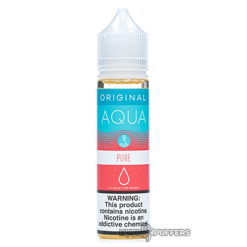 pure 60ml bottle by aqua e-liquids