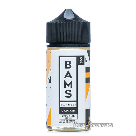 bams cannoli captain 100ml e-juice bottle