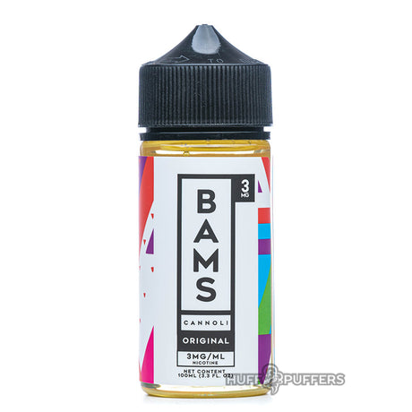 bams cannoli original 100ml e-juice bottle