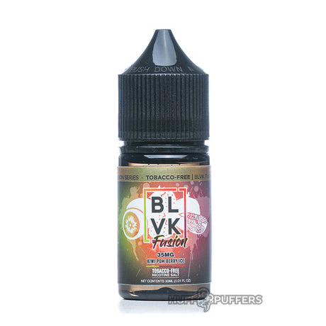 blvk fusion kiwi pom berry ice 30ml salt nicotine bottle