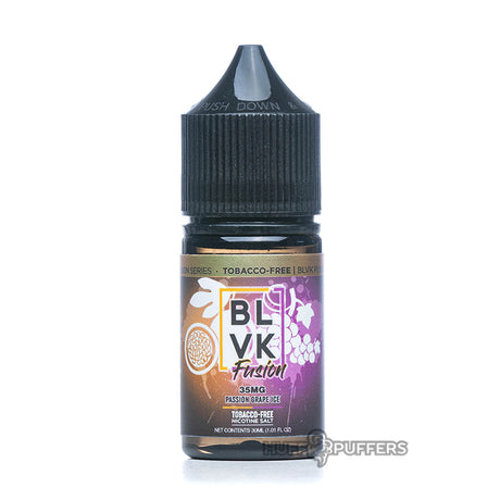 blvk fusion passion grape ice 30ml salt nicotine bottle