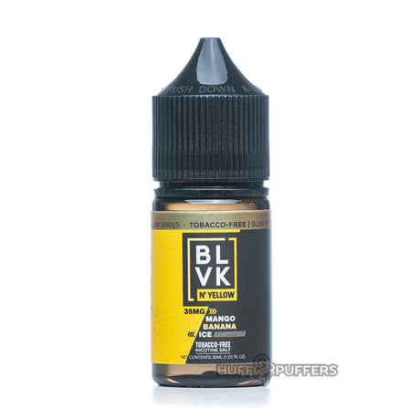 blvk n' yellow mango banana ice 30ml salt nicotine bottle