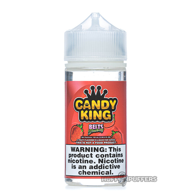 belts strawberry 100ml e-juice bottle by candy king
