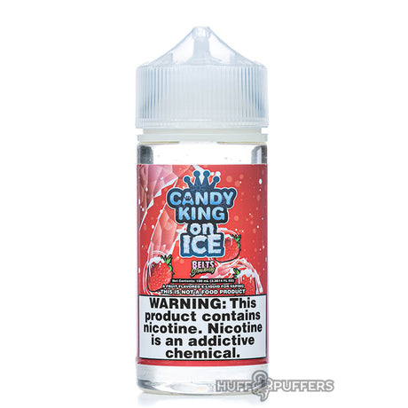 belts strawberry ice 100ml e-juice bottle by candy king