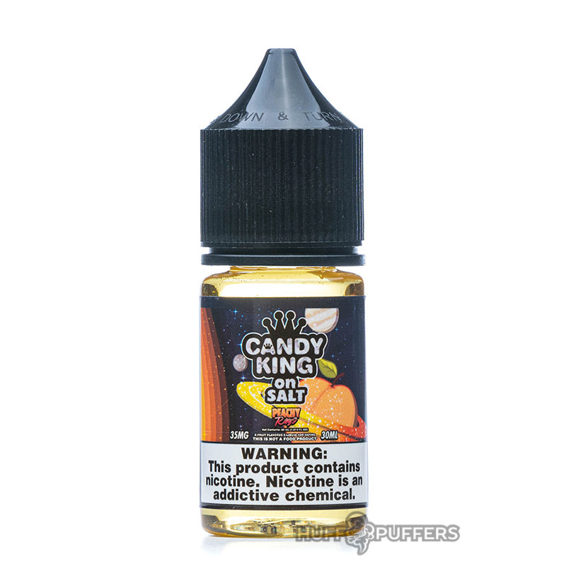 35mg Pink Squares Peachy Rings SALT On ICE - Candy King Vape Juice 30mL Jam  Monster