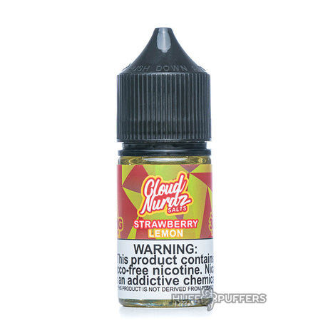 cloud nurdz salts strawberry lemon 30ml e-juice bottle