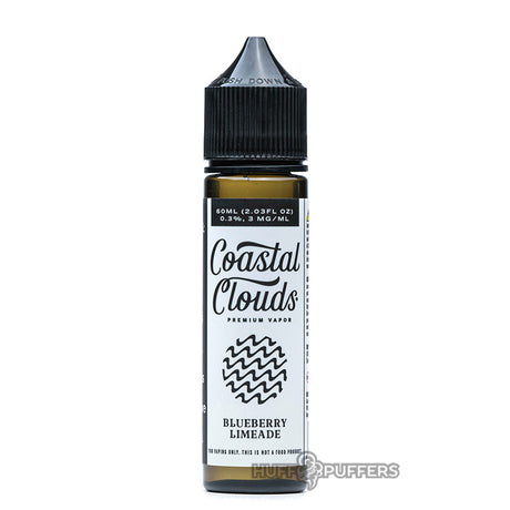 blueberry limeade 60ml bottle by coastal clouds