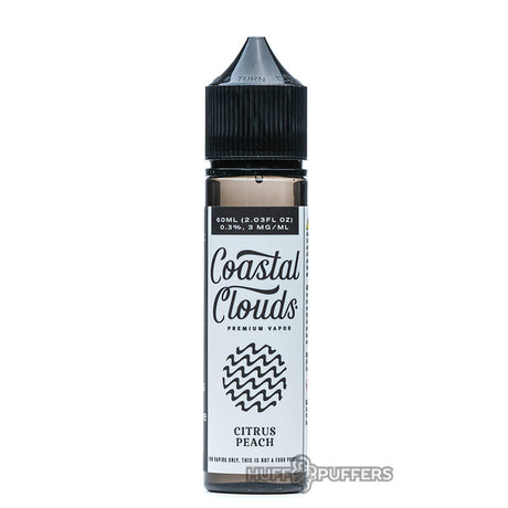 citrus peach 60ml bottle by coastal clouds