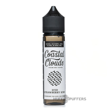 coastal clouds iced strawberry kiwi 60ml e-juice bottle