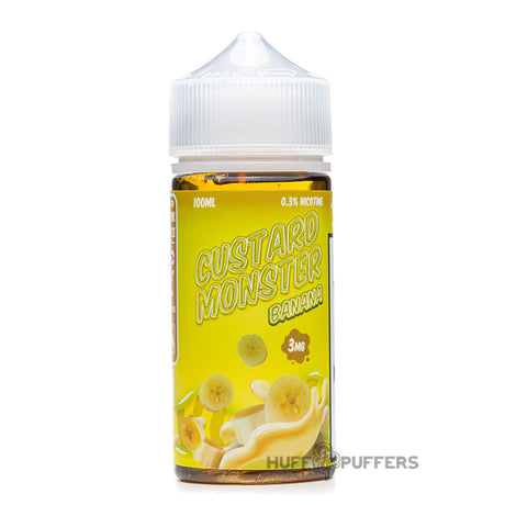 custard monster banana 100ml e-juice bottle