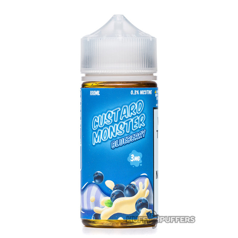 custard monster blueberry e-liquid 100ml bottle