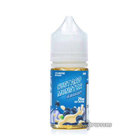 custard monster blueberry salt nicotine e-liquid 30ml bottle