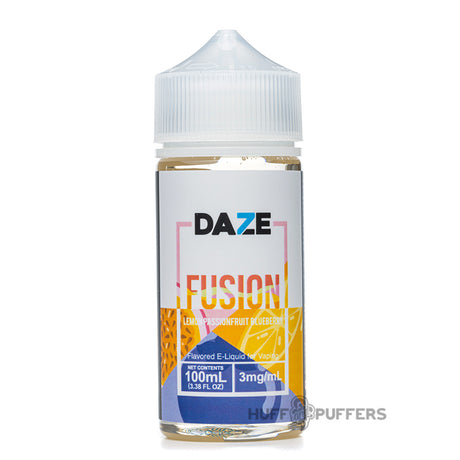 daze fusion lemon passionfruit blueberry 100ml e-juice bottle