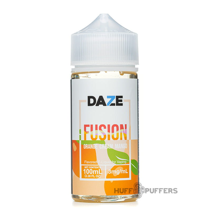 daze fusion orange cream mango 100ml e-juice bottle