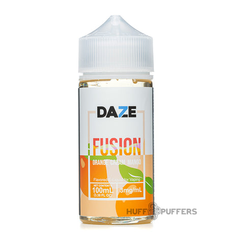 daze fusion orange cream mango 100ml e-juice bottle