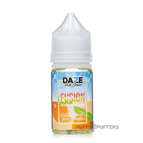 daze fusion salt series orange cream mango iced 30ml e-juice bottle