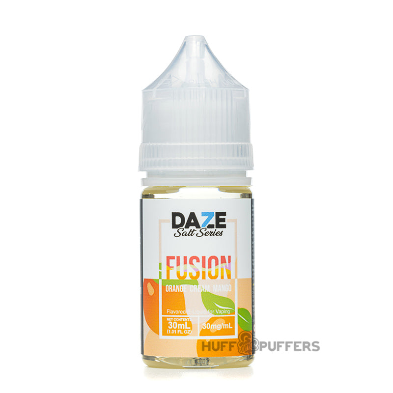 daze fusion salt series orange cream mango 30ml e-juice bottle