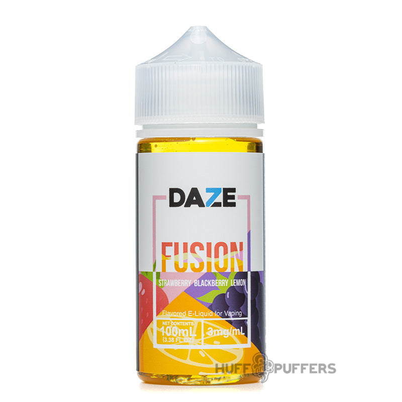 daze fusion strawberry blackberry lemon 100ml e-juice bottle